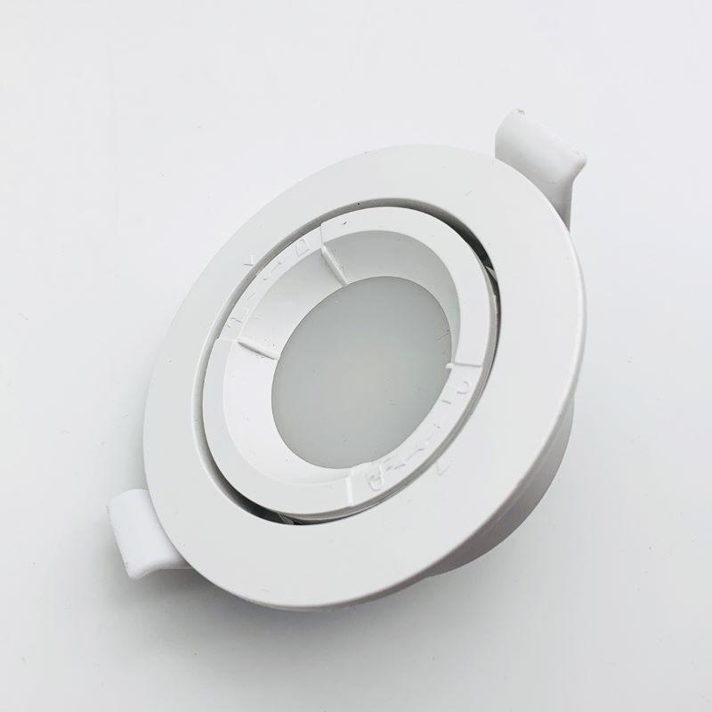 Support Spot Encastrable GU10 LED Orientable Rond BLANC - SILAMP - 6