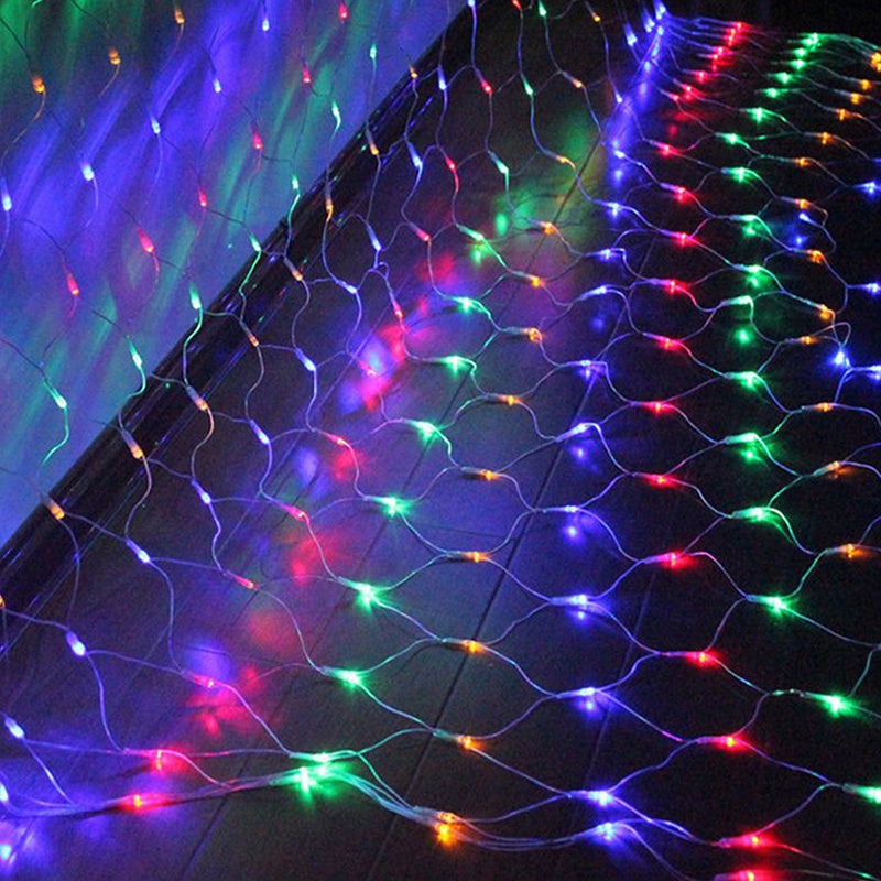 210pcs LED Fée Lumière Filet Corde Décoration - Minifinker - Blanc Chaud - 3 Mètres - 8 Modes