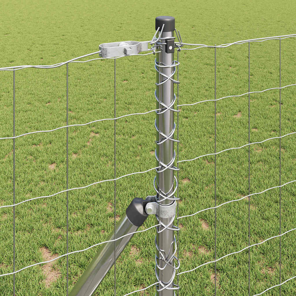 Cerca prateada com poste, 1,4 x 10 m, aço e PVC | Leroy Merlin