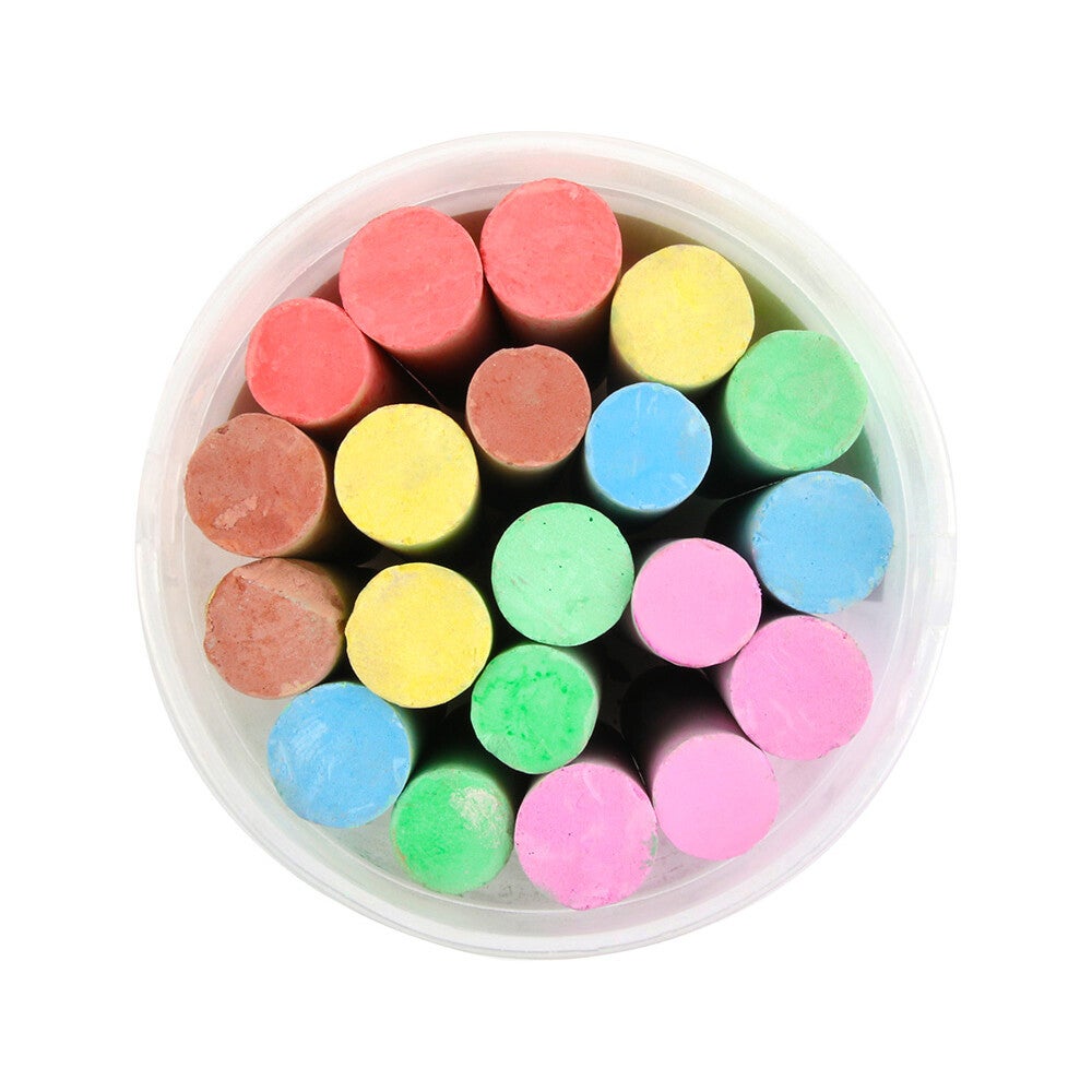 Craie trottoir liderpapel activités créatives scolaires coloris assortis boîte 20 unités - 4