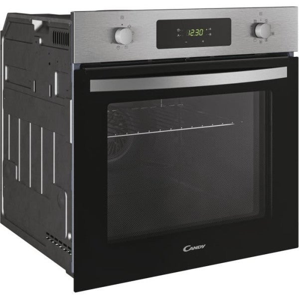 Four pyrolyse - chaleur tournante CANDY FICD X676 - Inox et noir - Classe A - 2