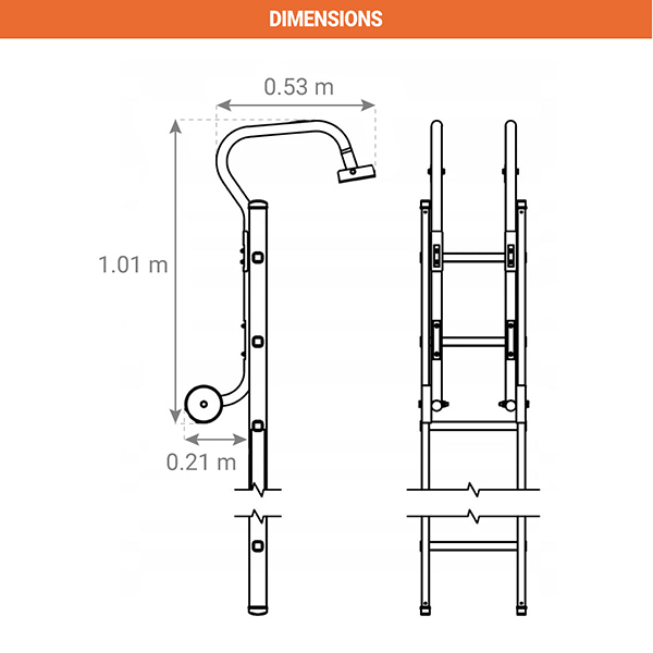 Crochet d échelle de toit - 3030 - 2