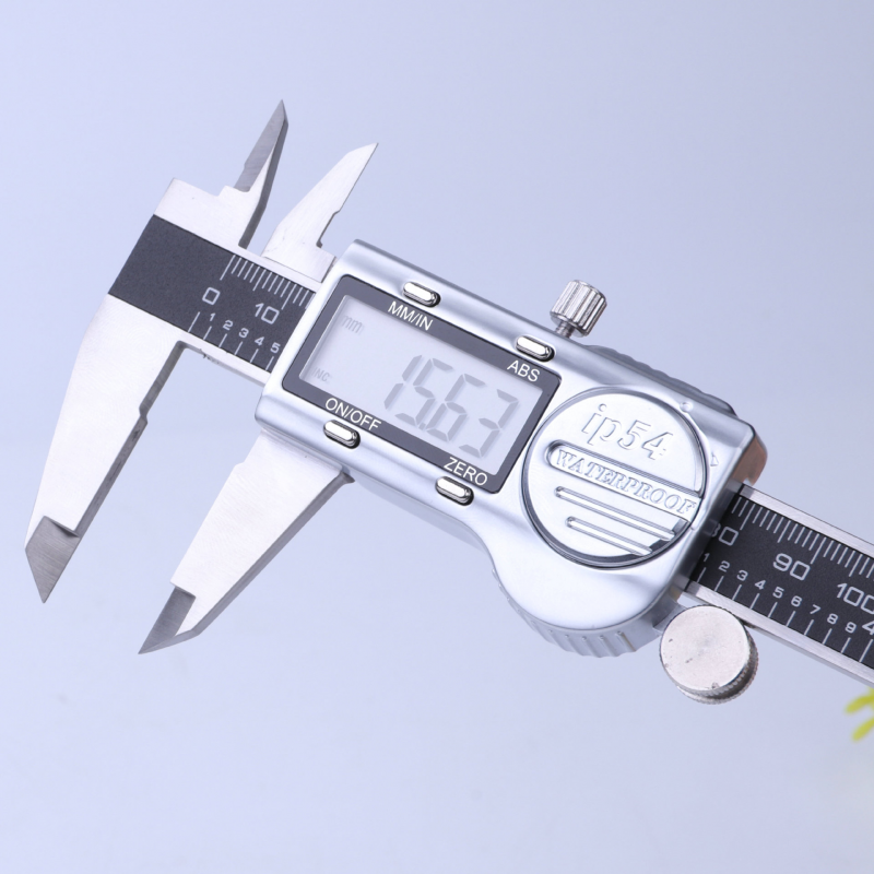 Cyfrowa suwmiarka, 150 mm / 6" Suwmiarka ze stali nierdzewnej, elektroniczna, wodoszczelna IP54 z ekranem LCD, konwersja mm/cale/ułamki
