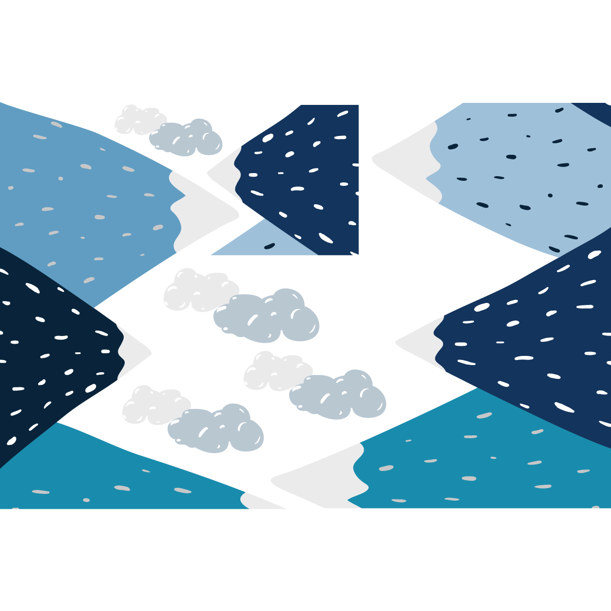 Adesivo bambino di montagna scandinavo trekka - Sticker adesivo - adesivi murali - 110x165cm - 2