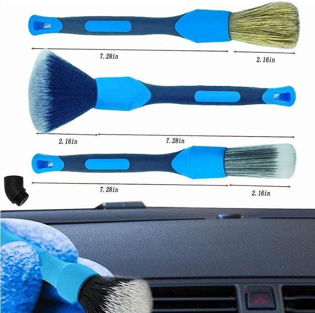 2 Pièces Brosse Nettoyage Voiture, Pinceau Nettoyage, Pinceau Detailing, Pinceaux Detailing Auto pour La Voiture Moto Roues de - Auto 2 Pièces Brosse Nettoyage Voiture, Pinceau Nettoyage, Pinceau Detailing, Pinceaux Detailing Auto pour La Voiture Moto Roues de - Auto