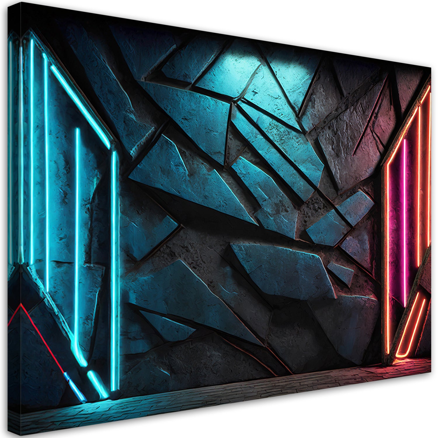 Obraz na płótnie, Futurystyczna tekstura neonowa 60x40