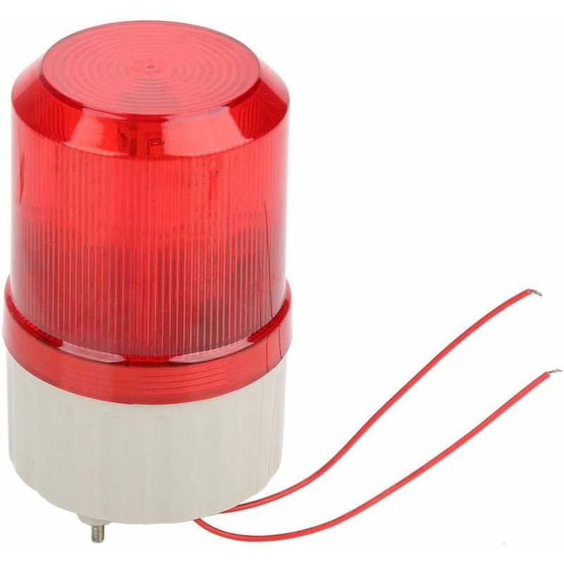 Czerwona lampa ostrzegawcza LED 220 V, dźwiękowy i wizualny sygnał alarmowy, obrotowa lampa stroboskopowa LED do łodzi drogowych