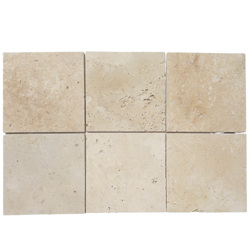 Albedo Pierre - Carrelage Travertin Vieilli - Sol & Mur - 20.3X20.3X1,2 CM - 2