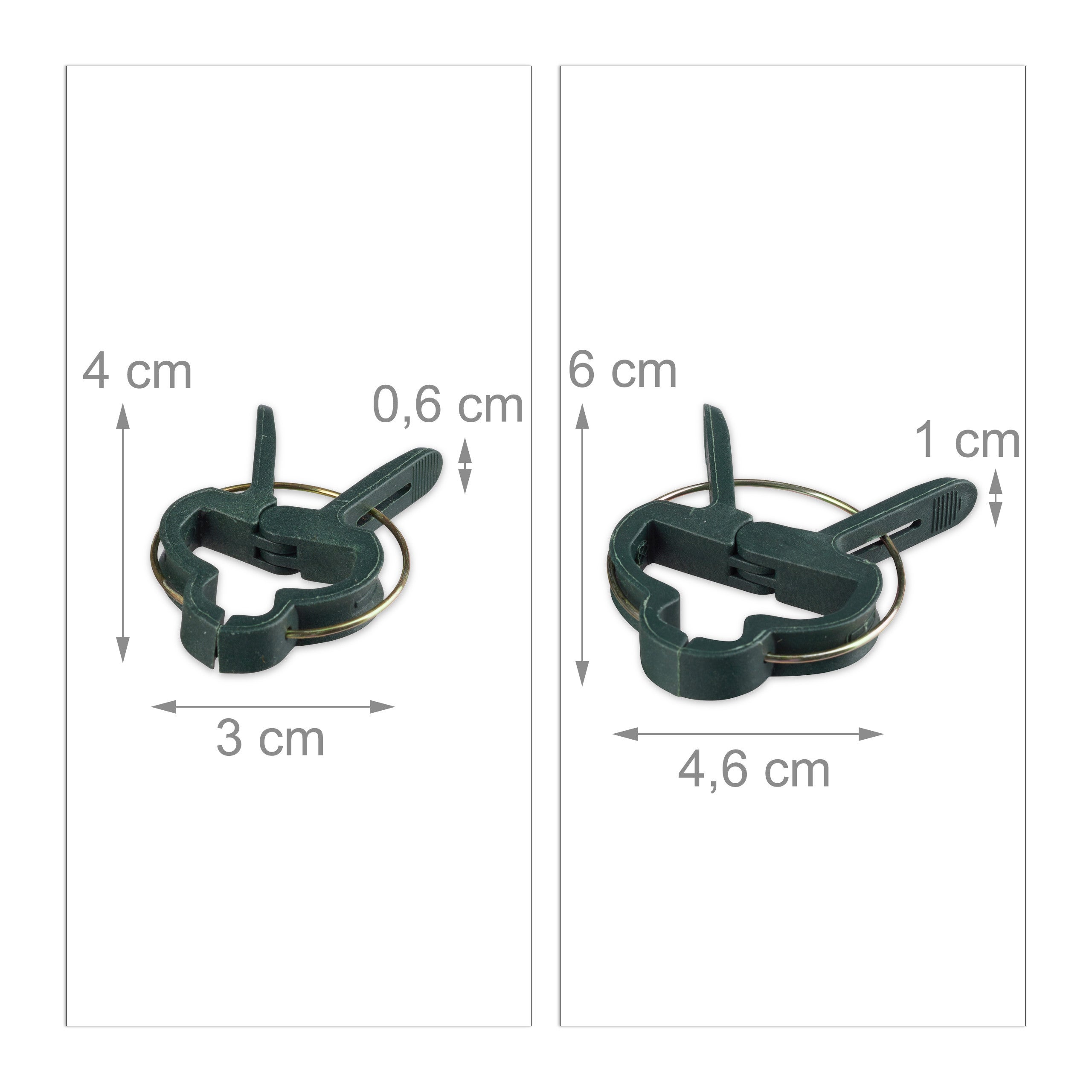 Set d’attache plantes set de 550 pièces. Clips stables, fils fournis le cutter, tuteur roses, tomates, vert, Relaxdays - 4