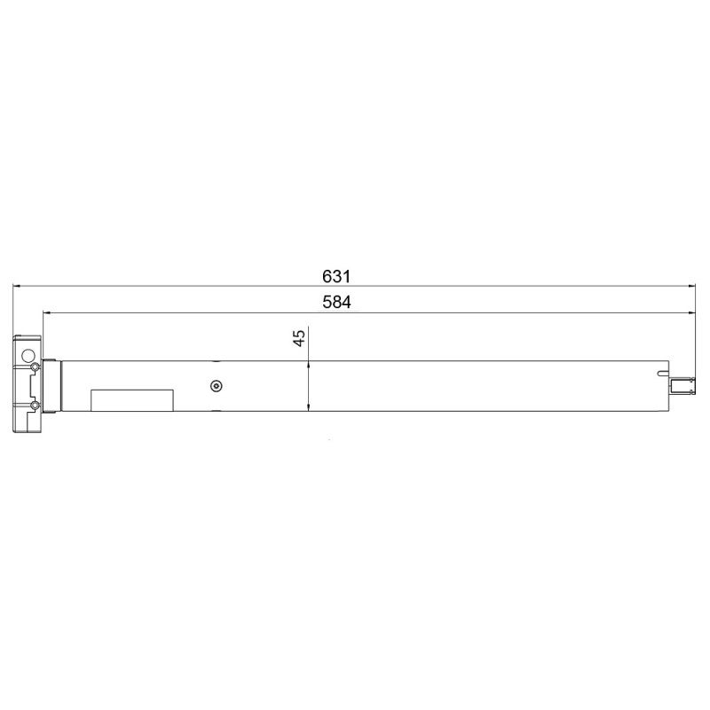Moteur filaire Ø 45 mm pour volet roulant 80 kg - 50 Nm - 2