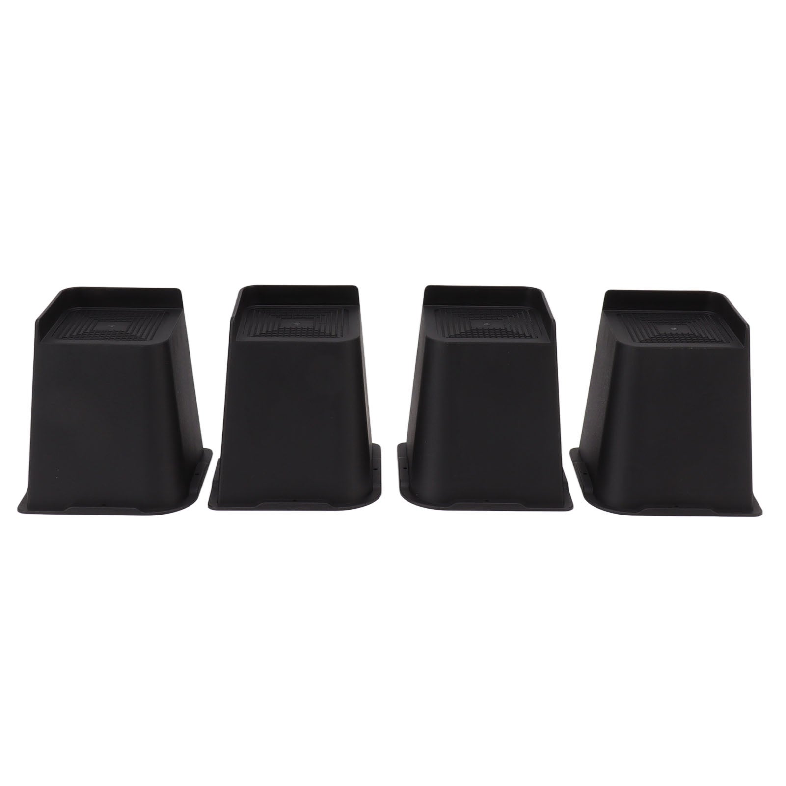 4Pcs Furniture Riser 6in Heavy Duty Slip Proof ABS Bed Rise Lift Block