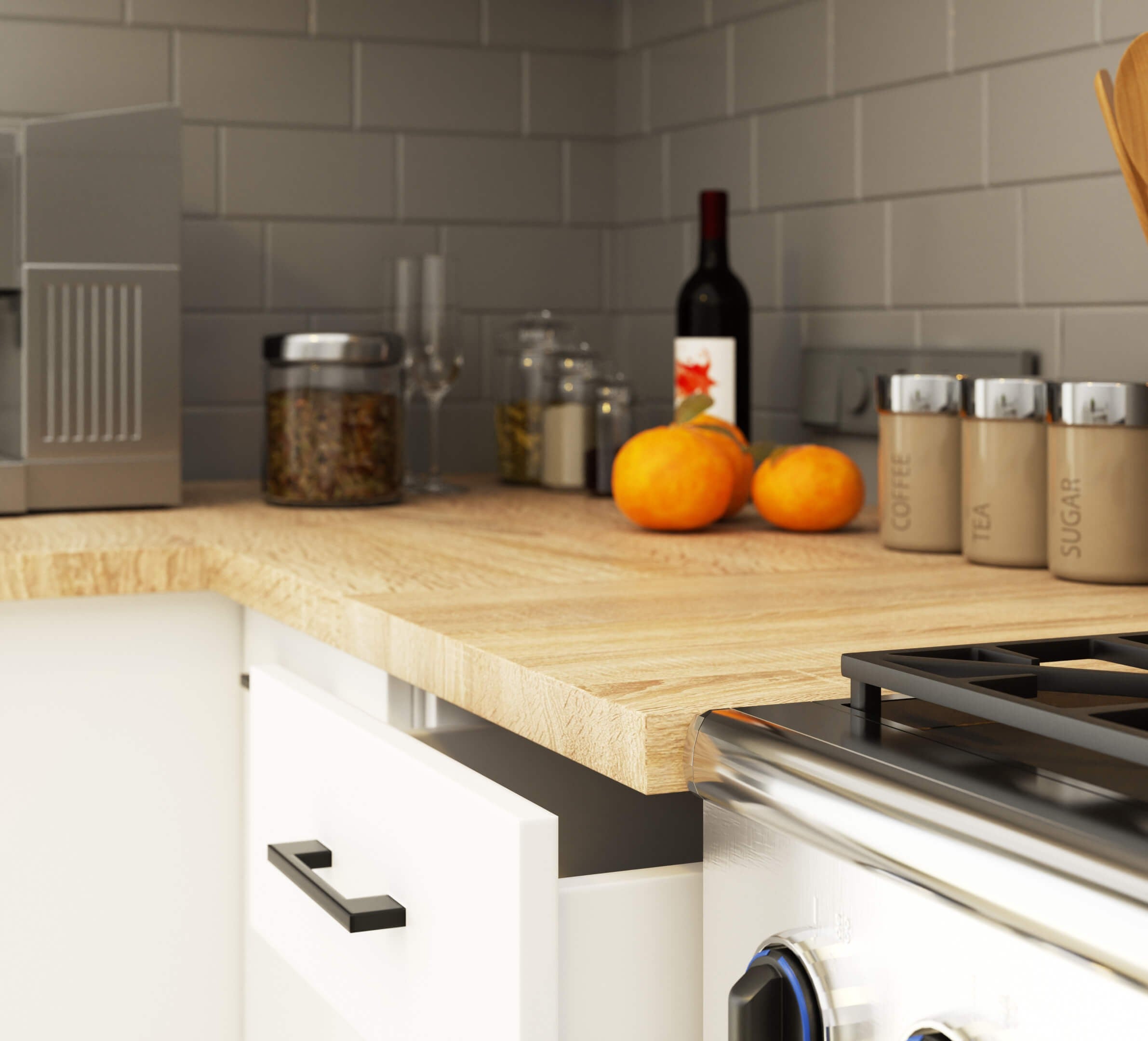 Meuble de cuisine haut AKORD W40 hotte OLIWIA modulable Blanc 40 cm 1 porte couleur Blanc 1 étagère 40x30x29 cm - 5
