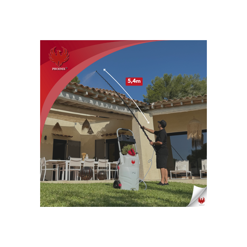 Perche EVO PHOENIX télescopique 5.4M pour PRO - DORSAL et GLADIATOR SPRAYER - 3