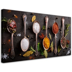 Tôle Lithographiée Ancienne – Guide Des épices – 29 X 42 Cm – Déco Cuisine