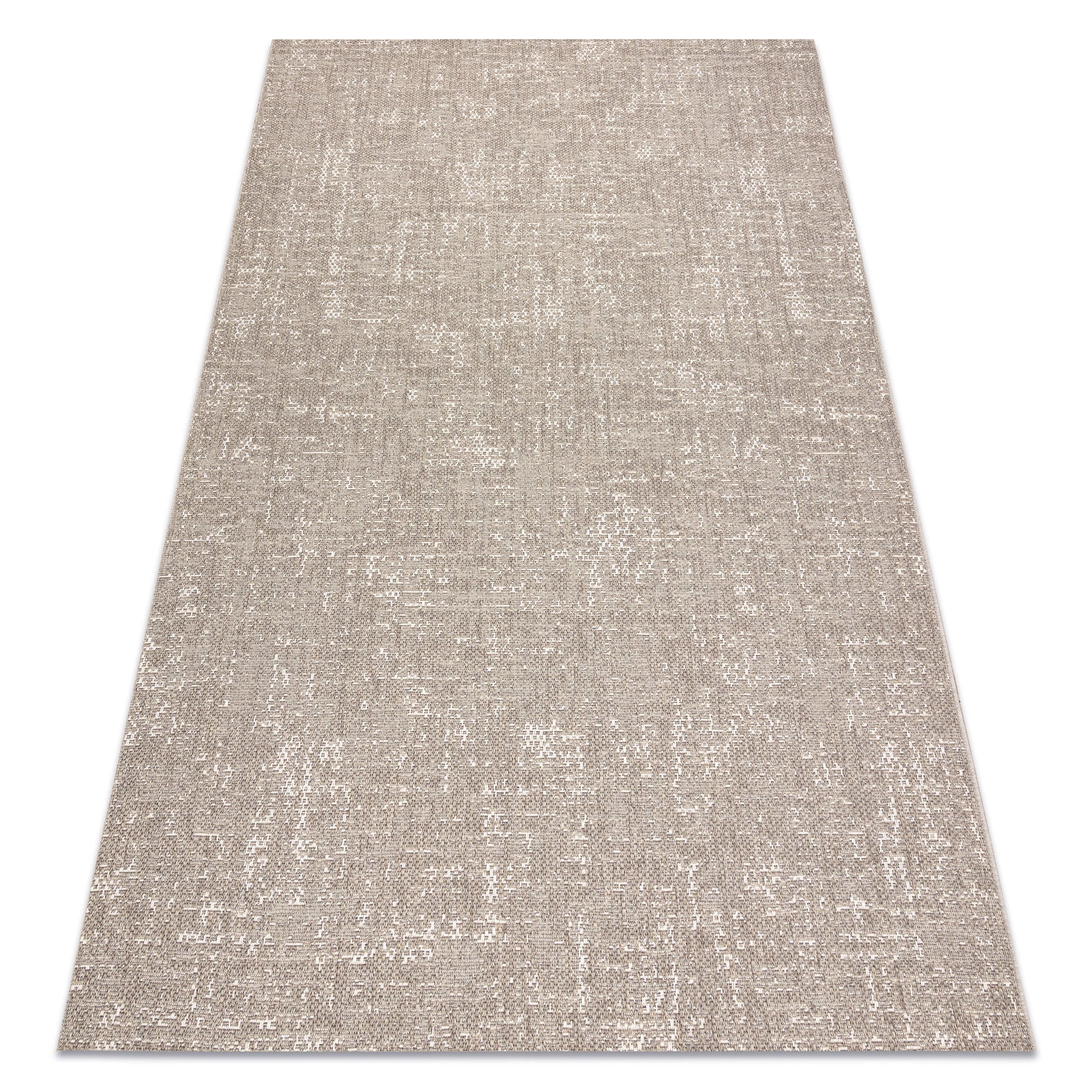 Dywan SZNURKOWY SIZAL BOHO 39495363 przecierany, vintage beż 120x170 cm