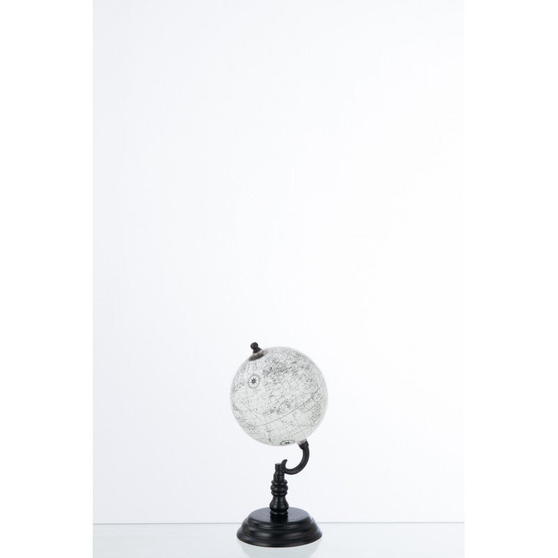 Globe Lumineux ORBIT 30 Cm – Pied Bois – Carte Physique/Politique 2023 – Lumière LED – Légendes Françaises