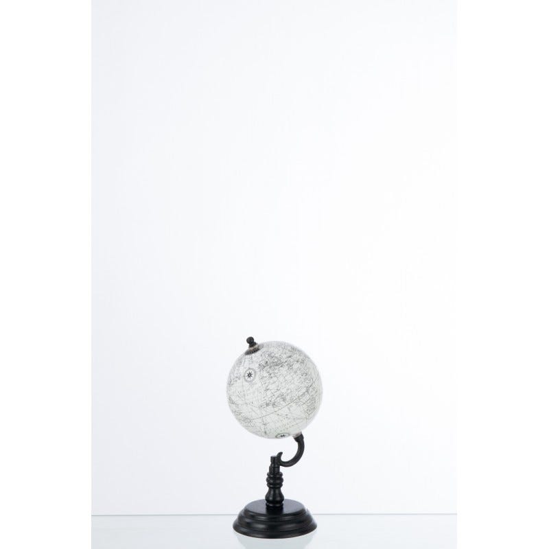 Globe Lumineux ORBIT 30 Cm – Pied Bois – Carte Physique/Politique 2023 – Lumière LED – Légendes Françaises