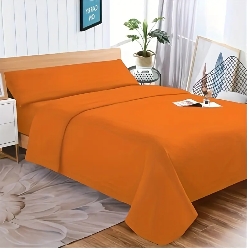 Set di lenzuola 100% cotone Multicolour Flower 3 pezzi - Letto