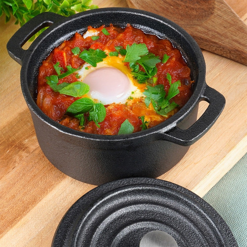 Garnek do serwowania z pokrywką żeliwny CAST LINE 10 cm, 250 ml - 7