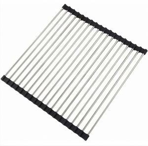 Versa Scolapiatti In Bambù E Legno Stile Rustico - 23,5x30x44,3 Cm - Marrone - 4