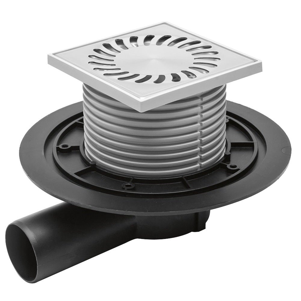 Sifon de pardoseala MCH universal cu iesire orizontala DN 50/H reglabil, plastic