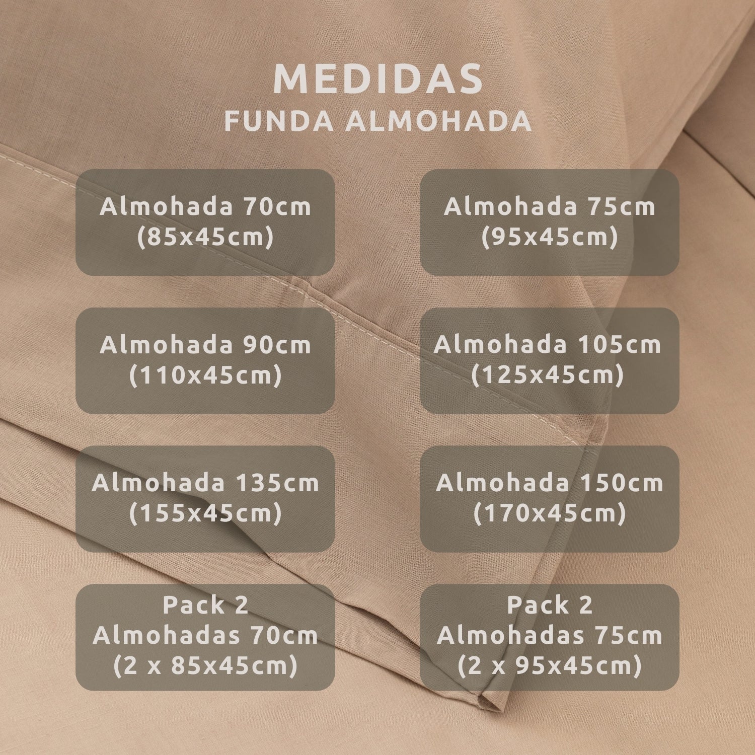 Funda Almohada Lisa Design Lino 135cm (155x45cm) Donegal Collections - 4
