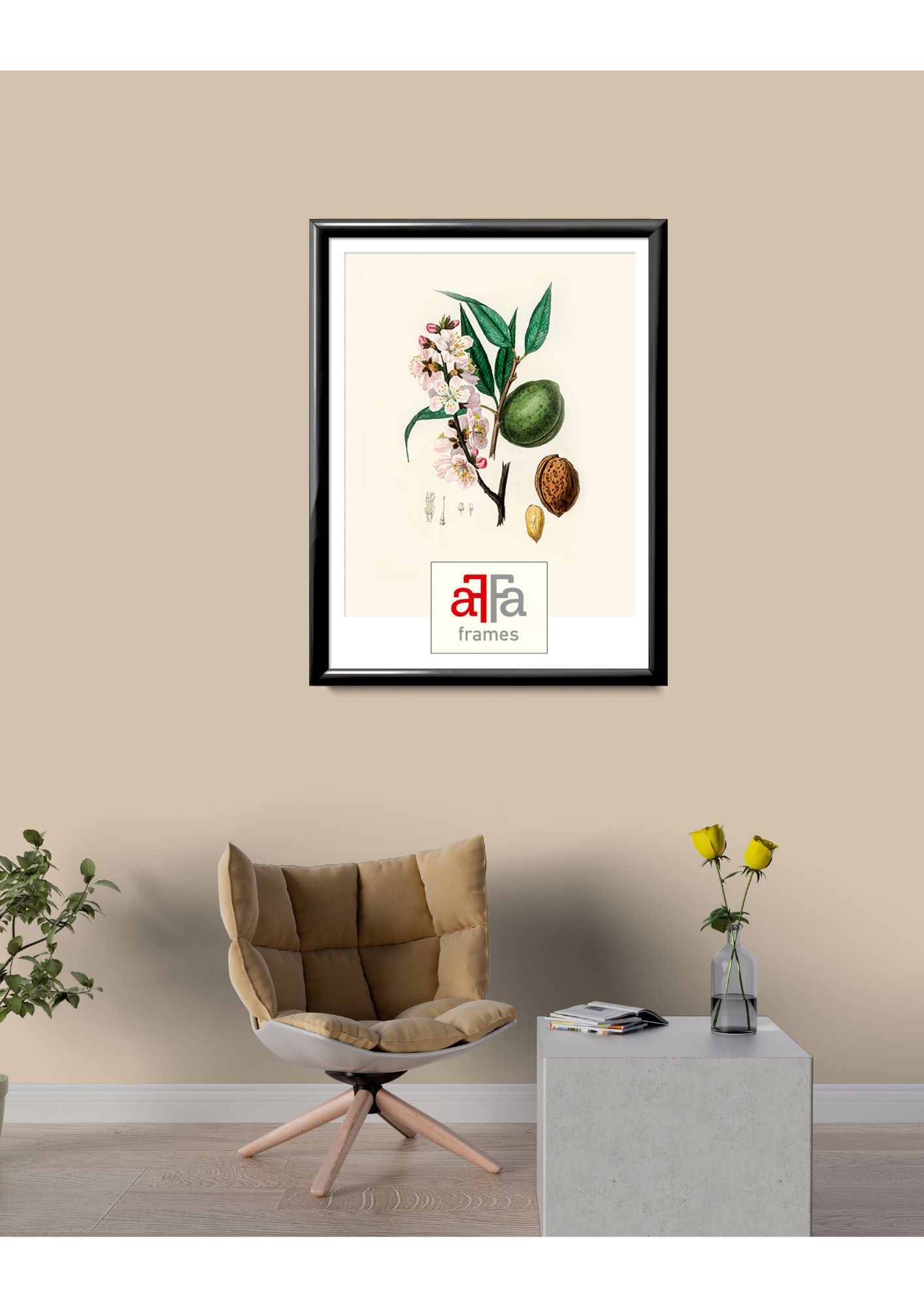 Ramka aluminiowa na zdjęcie 50x70 czarny 1szt. - 2