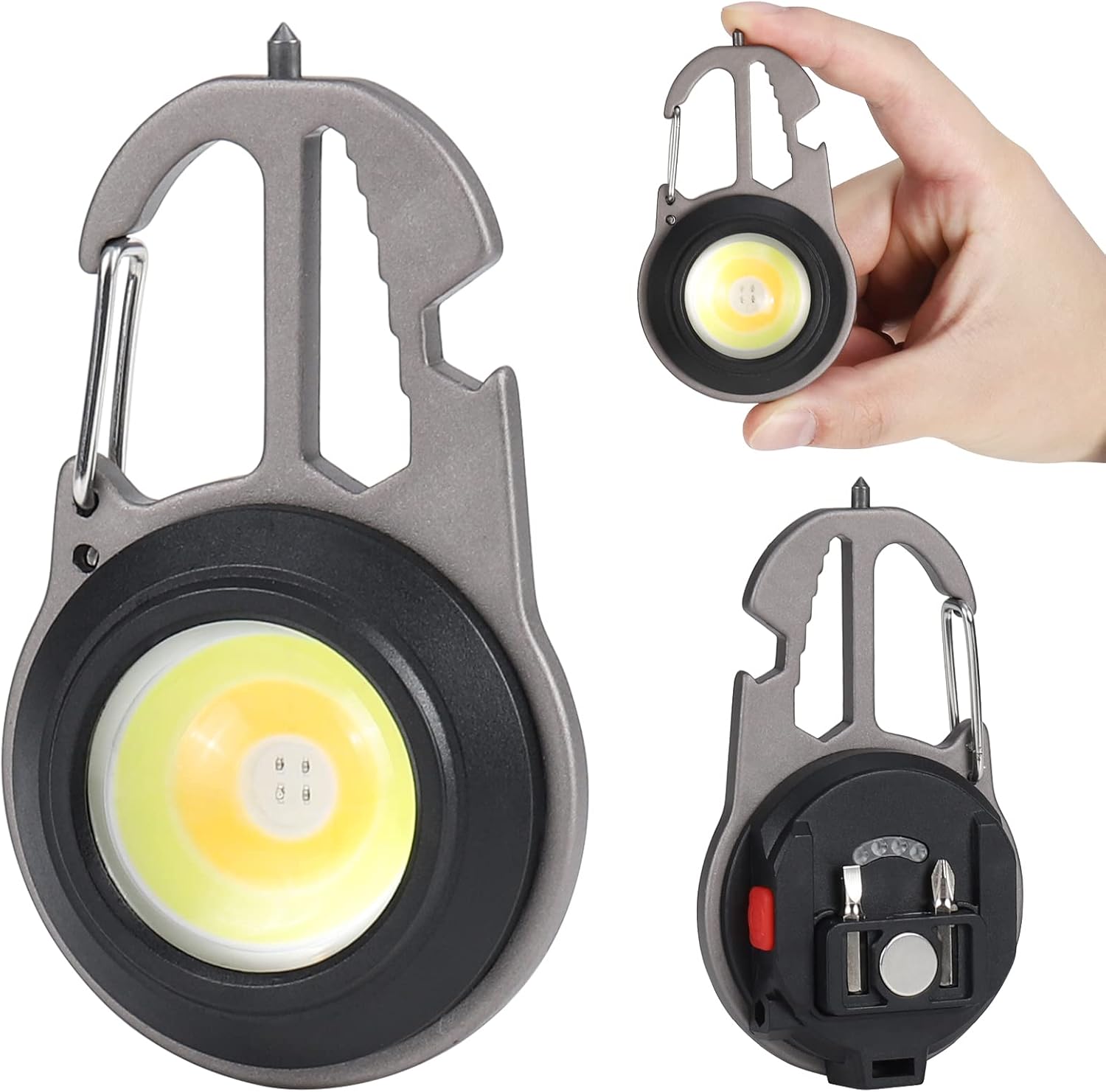 Acquista 2/1PC torcia a Led ad alta potenza lampada ricaricabile USB forte luce magnetica da lavoro COB luce portachiavi portatile per campeggio esterno in Italia a partire da 14