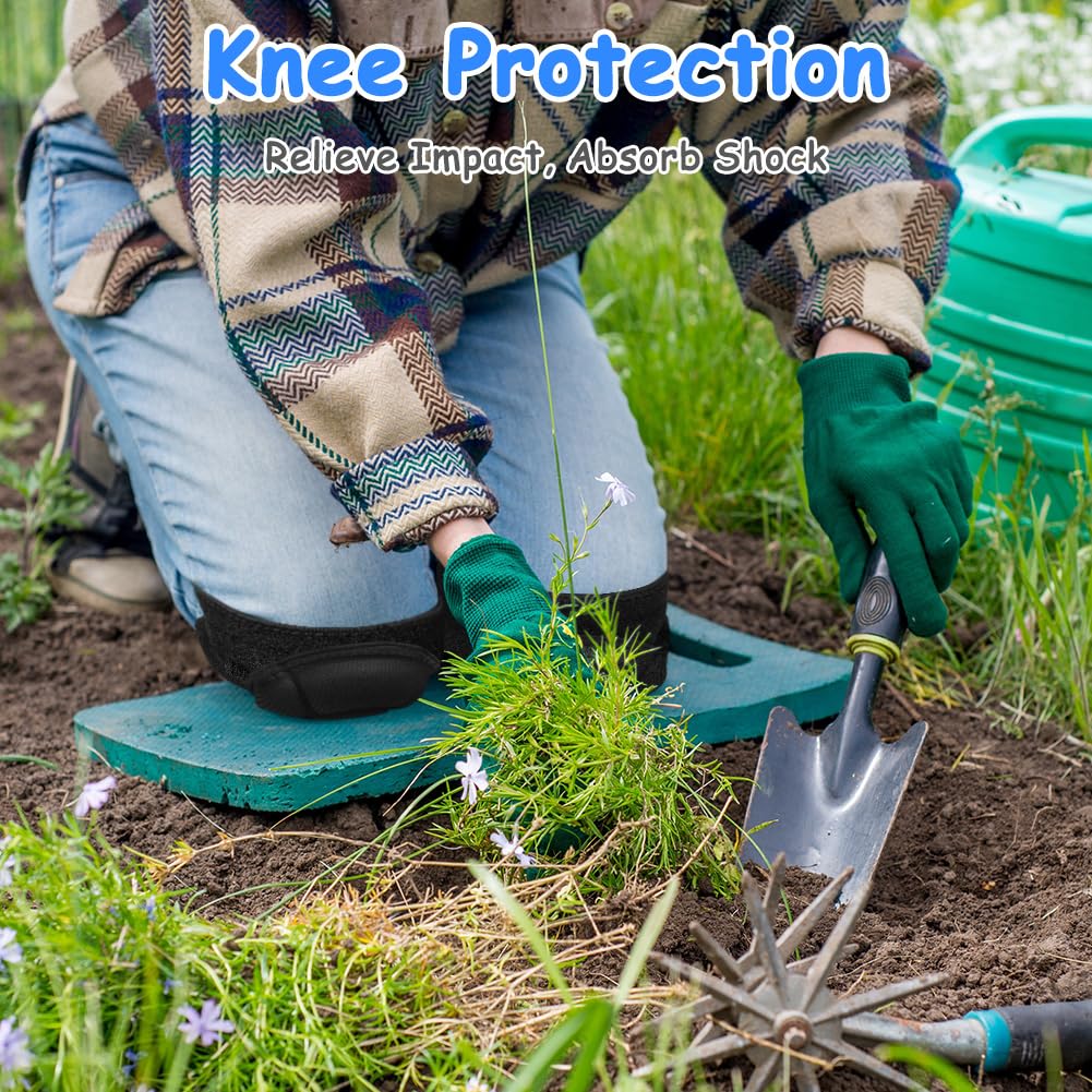 Genouillères de Protection - 1 Paire Genouillère Travail Avec 15MM Mousse Coussin - Genouillère Sport pour Jardinage Jogging Travaux - 4