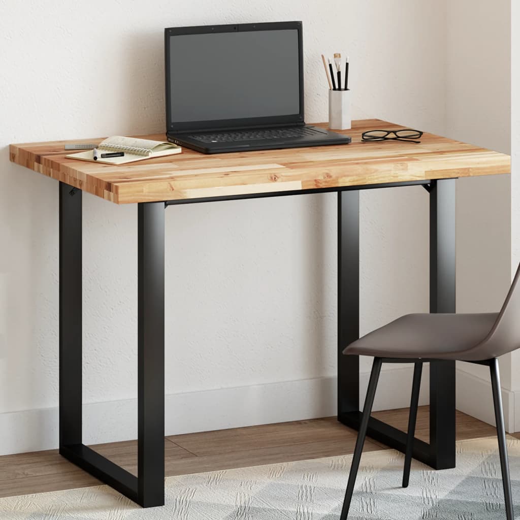 Vidaxl tablero de mesa rectangular madera maciza acacia 100x70x4 cm