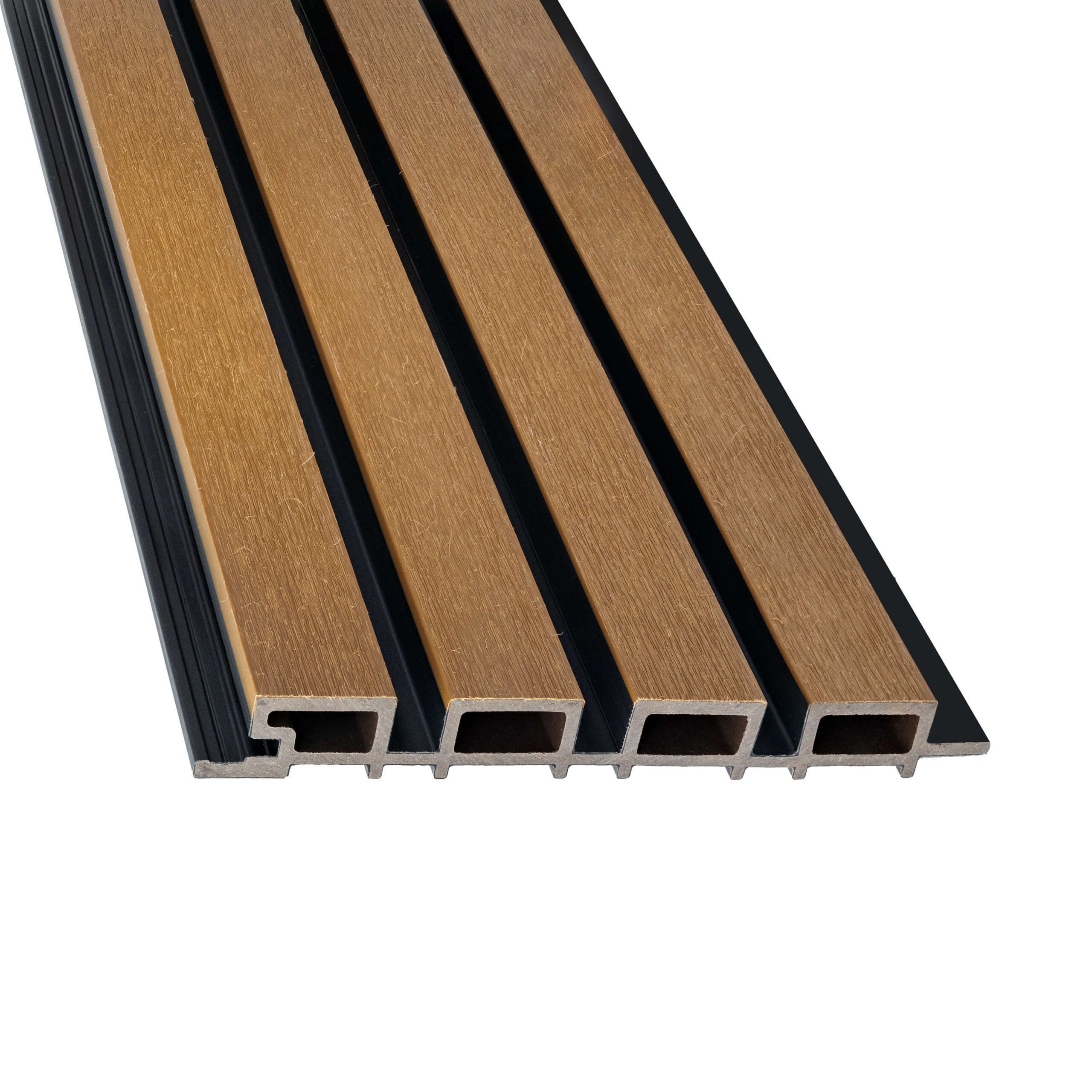 Deska Elewacyjna Lamelowa WPC EKO Polimer Teak/Czarny 2,9 m