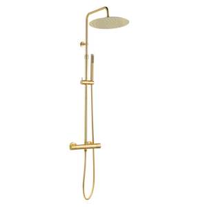 Luisa II colonne de douche thermostatique or brossé
