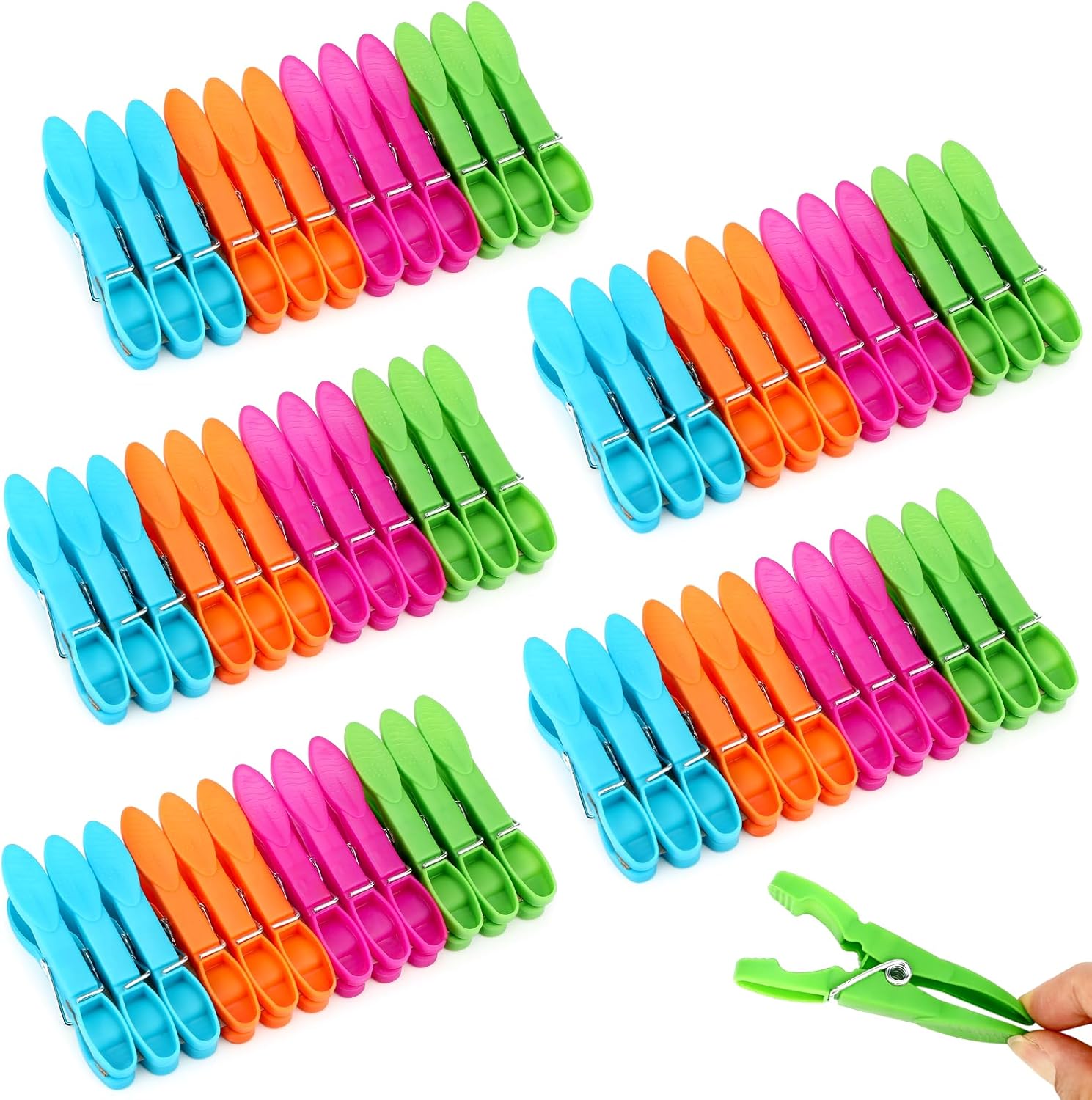 Plastikowych spinaczy do ubrań wytrzymałe klamerki do bielizny trwałymi sprężynami antypoślizgowe spinacze wieszania prania sznurkach lub suszarkach