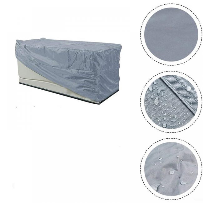 Housse Coffre Jardin Étanche en Oxford 210D, Housse de Rangement Exterieur avec Fermeture À Glissière, Boîte Terrasse Noir Housse Coffre Jardin Étanche en Oxford 210D, Housse de Rangement Exterieur avec Fermeture À Glissière, Boîte Terrasse Noir