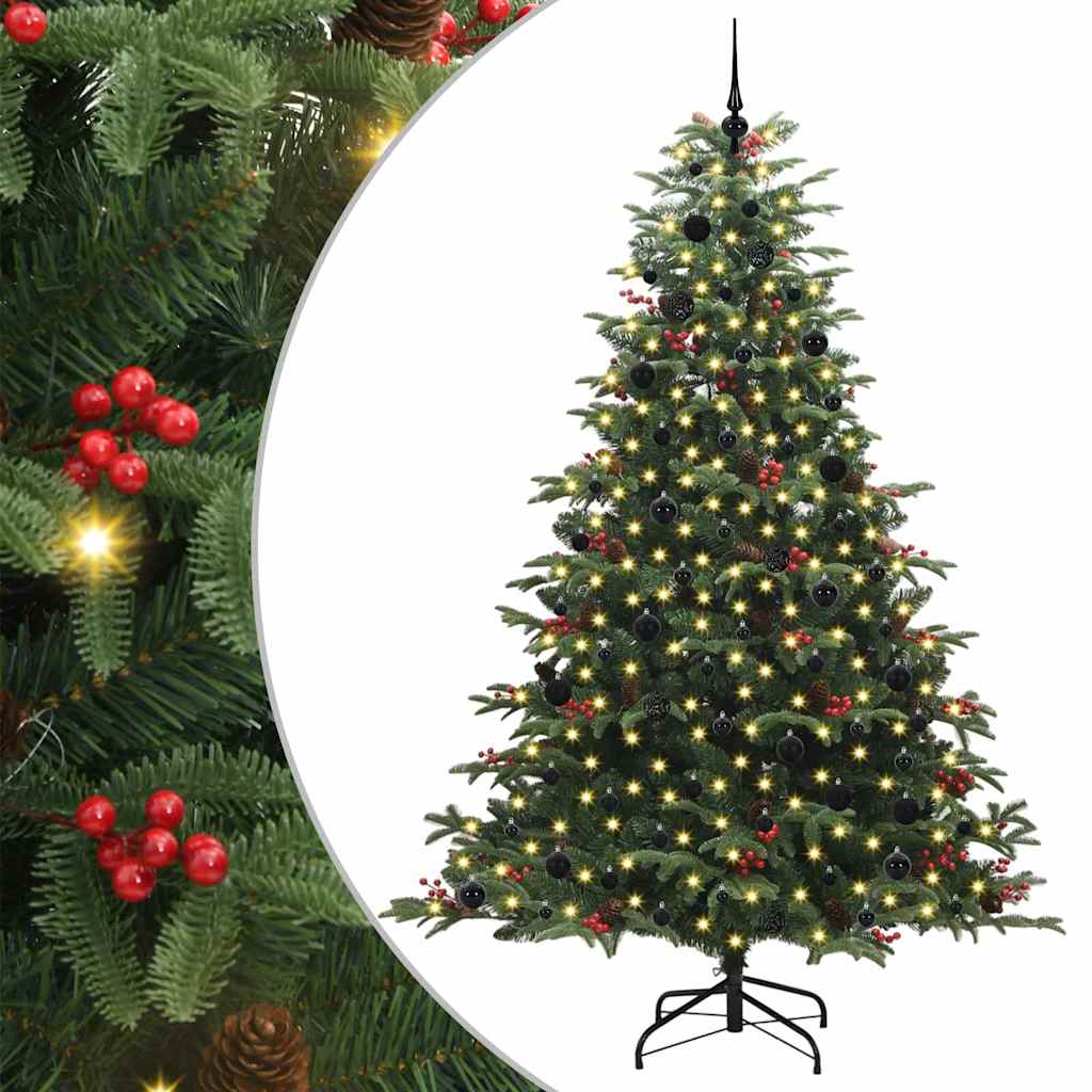 Sztuczna choinka Zielony 240 cm PVC, Metal i Plastik
