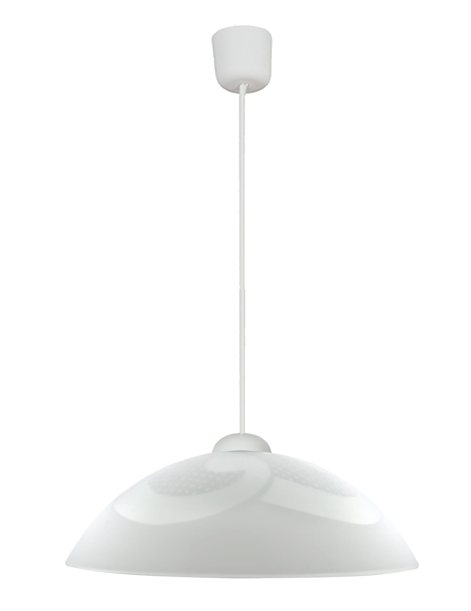 Lampa wisząca Monti biała 1xE27x60W wym: 70 x 30 x 30 cm szkło Candellux