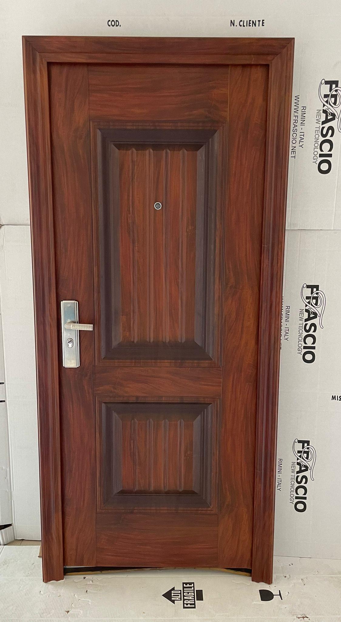 Portoncino d’ingresso Modello 35 colore marrone versione destra | Leroy ...