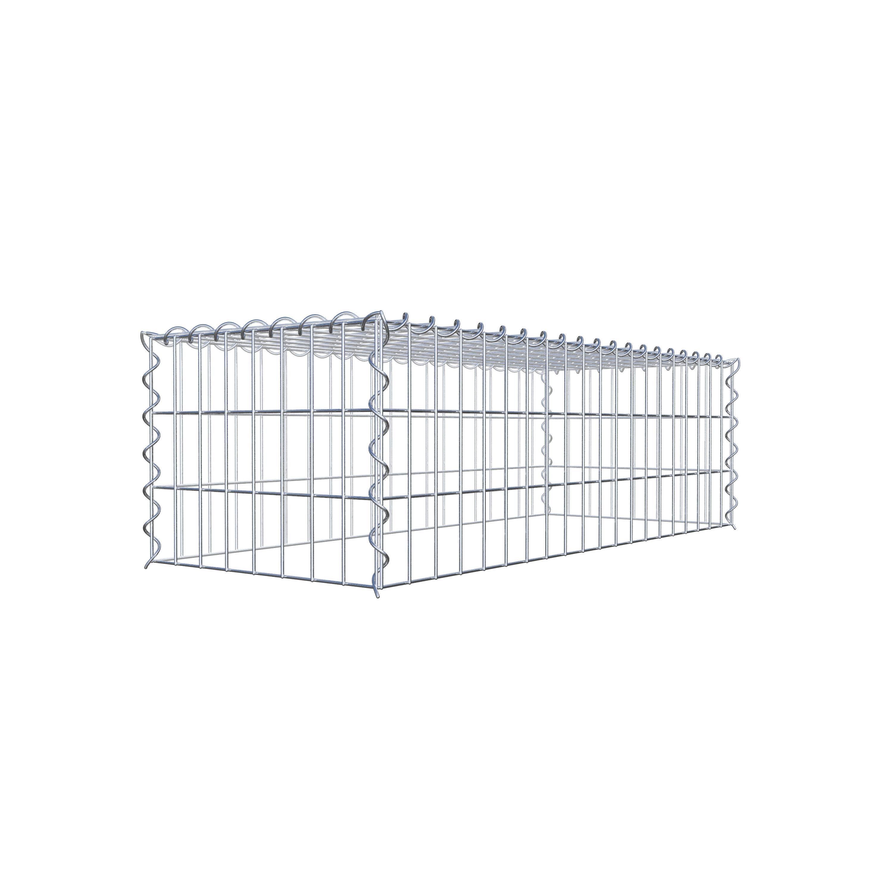Gavión para apilar en acero galvanizado 100x30x40cm (LxAxP), malla 5 x 10cm, Espiral, sin rejilla inferior - 3
