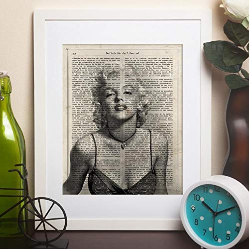 Poster Marilyn Monroe KUSTOM ART - 30x40cm - Style Rétro Vintage - Papier Couché Haute Qualité - Sans Cadre