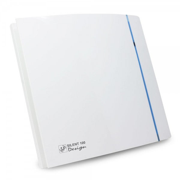 Bilake Extractor Baño Silent-100 Crz Design-3C Blanco/Azul , Leroy Merlin