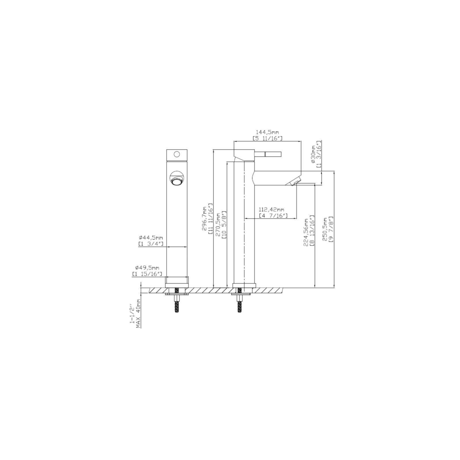 Robinet bec haut mitigeur H29.7cm GRIFO - 4