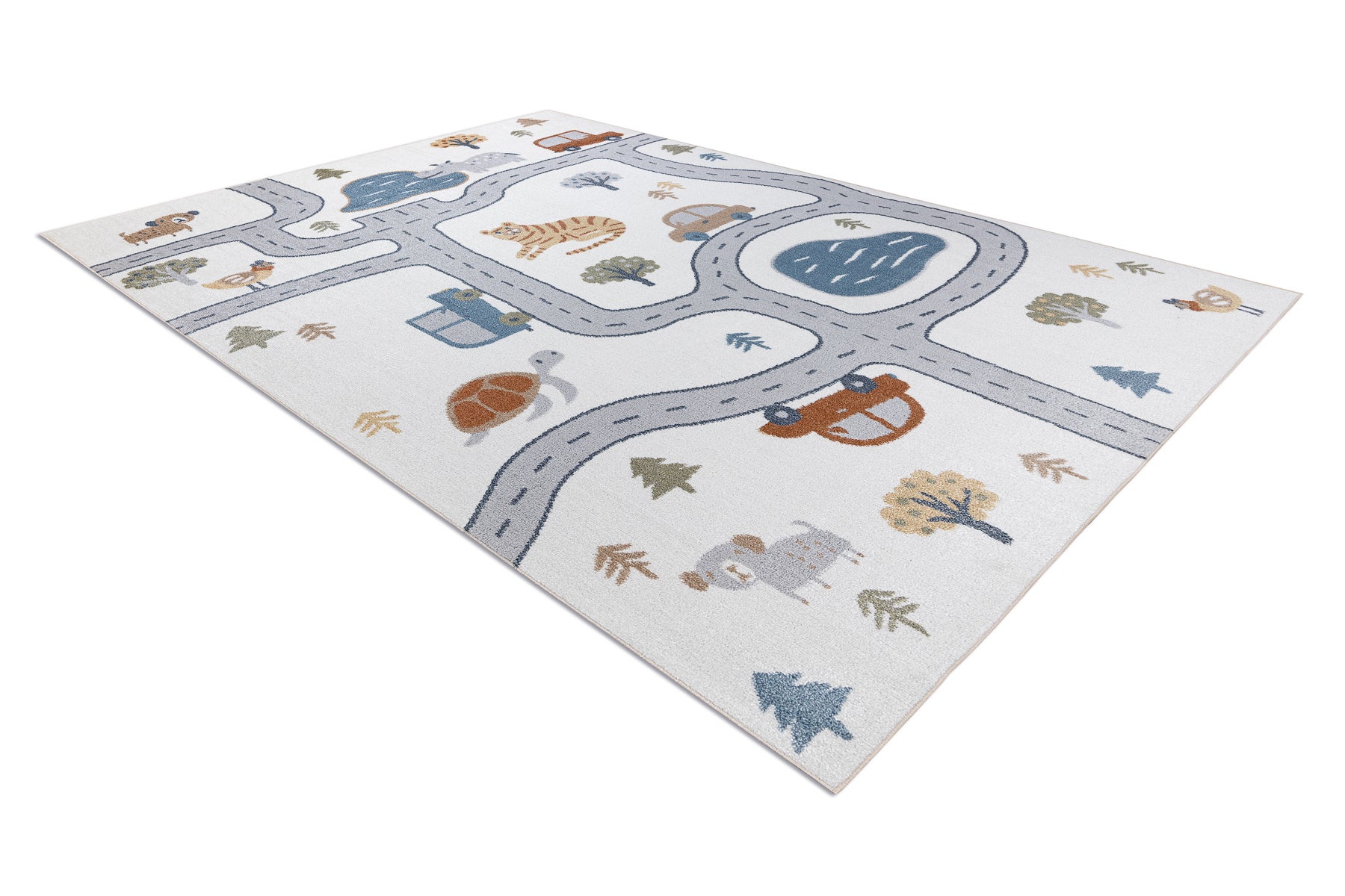 Tappeto BONO 8283 Strada, animali crema / grigio chiaro 280x370 cm - 4