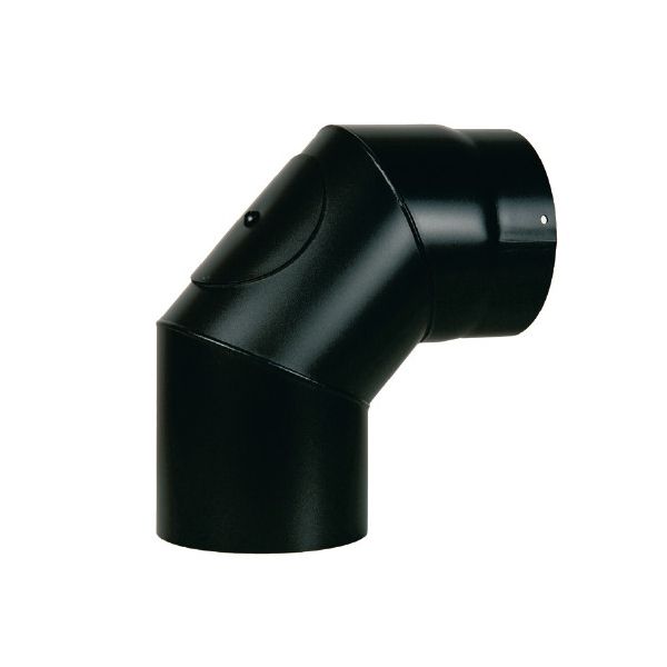 Kontrolowane kolanko 90° czarne-150 mm