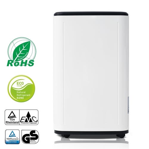 Osuszacz powietrza 25 l/dzień do powierzchni 26 m², osuszacz 3 w 1, oczyszczacz powietrza, zbiornik na wodę 6 l, 24-godzinny timer, ekran LED