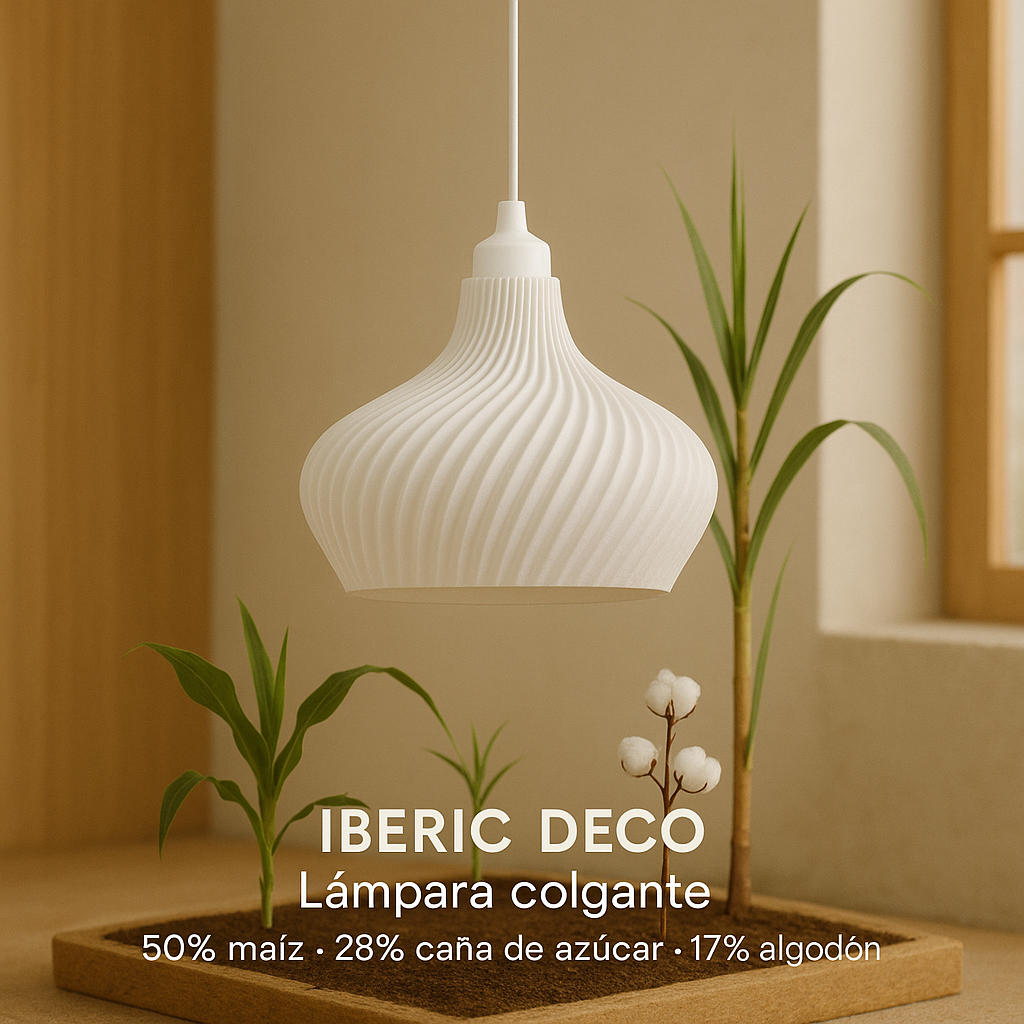 Lámpara de techo modelo DAILA BLBB Blanco /cable blanco /floron blanco - 8