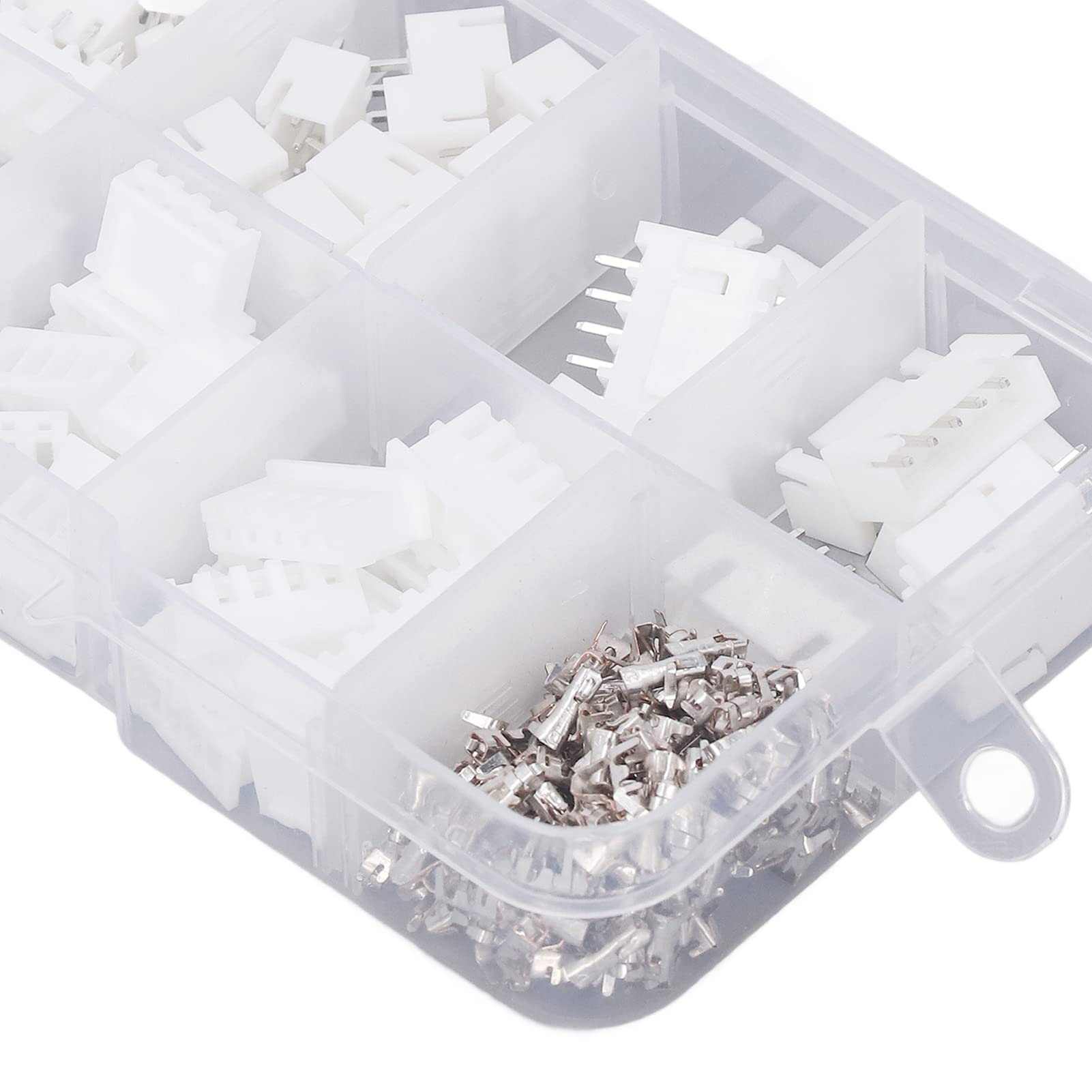 Kit connettore JST da 230 pezzi, guscio in plastica, ottone, 2P, 3P, 4P, 5P, XH2,54 mm, kit connettore alloggiamento maschio femmina - 8