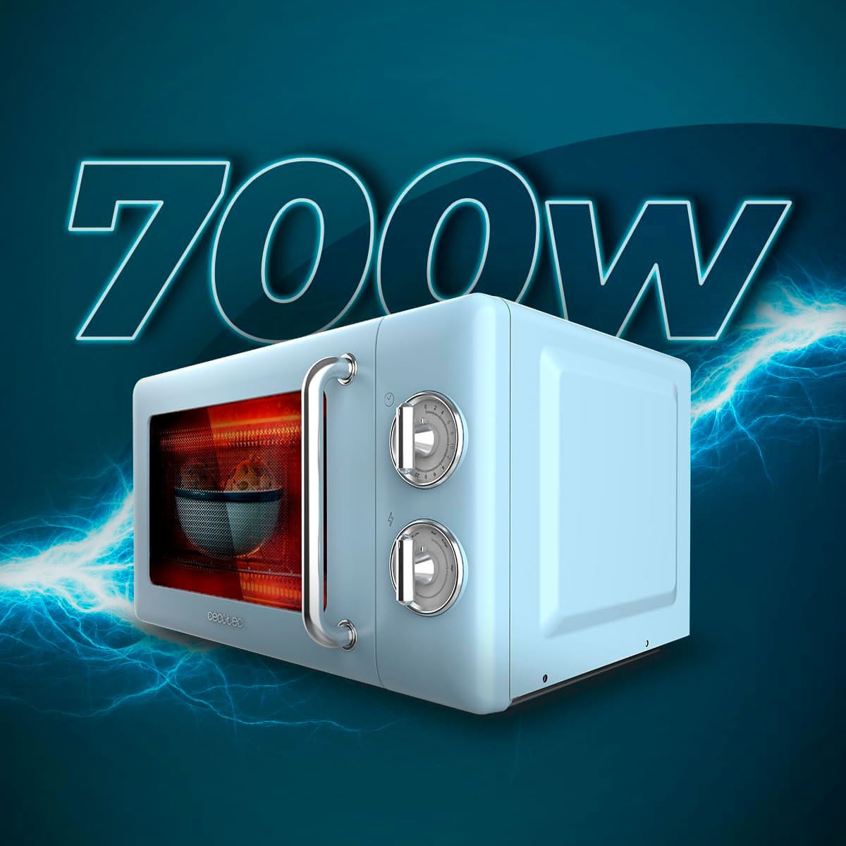 Micro-ondes Cecotec Proclean 3110 rtro bleu - 6