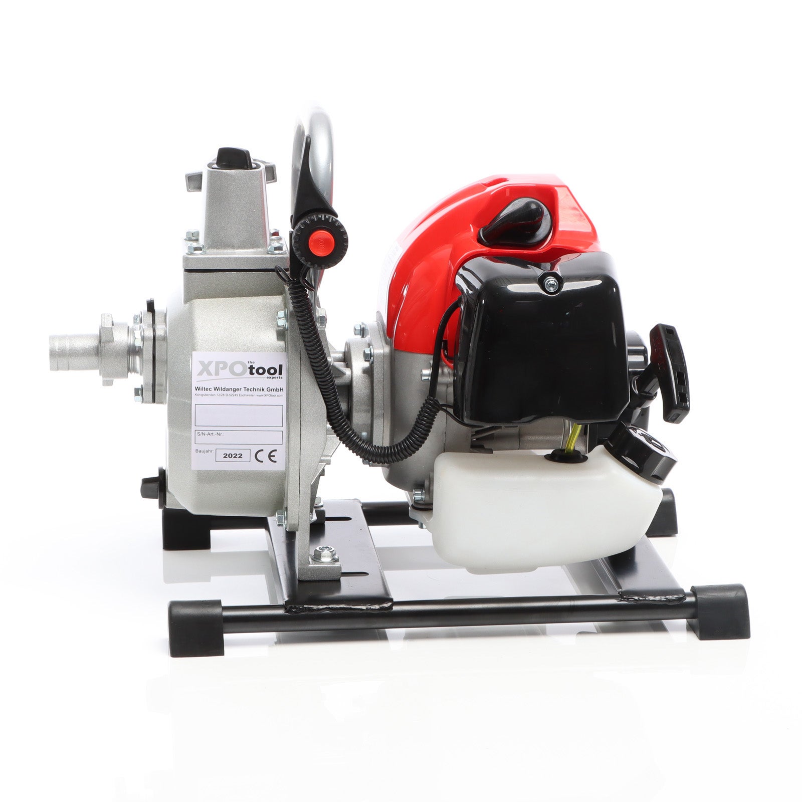 Pompe à eau à essence – 400 x 280 x 370 mm – 1,47 kW / débit de 15000 l/h / refoulement 35 m – Connexion 38 mm (1,5