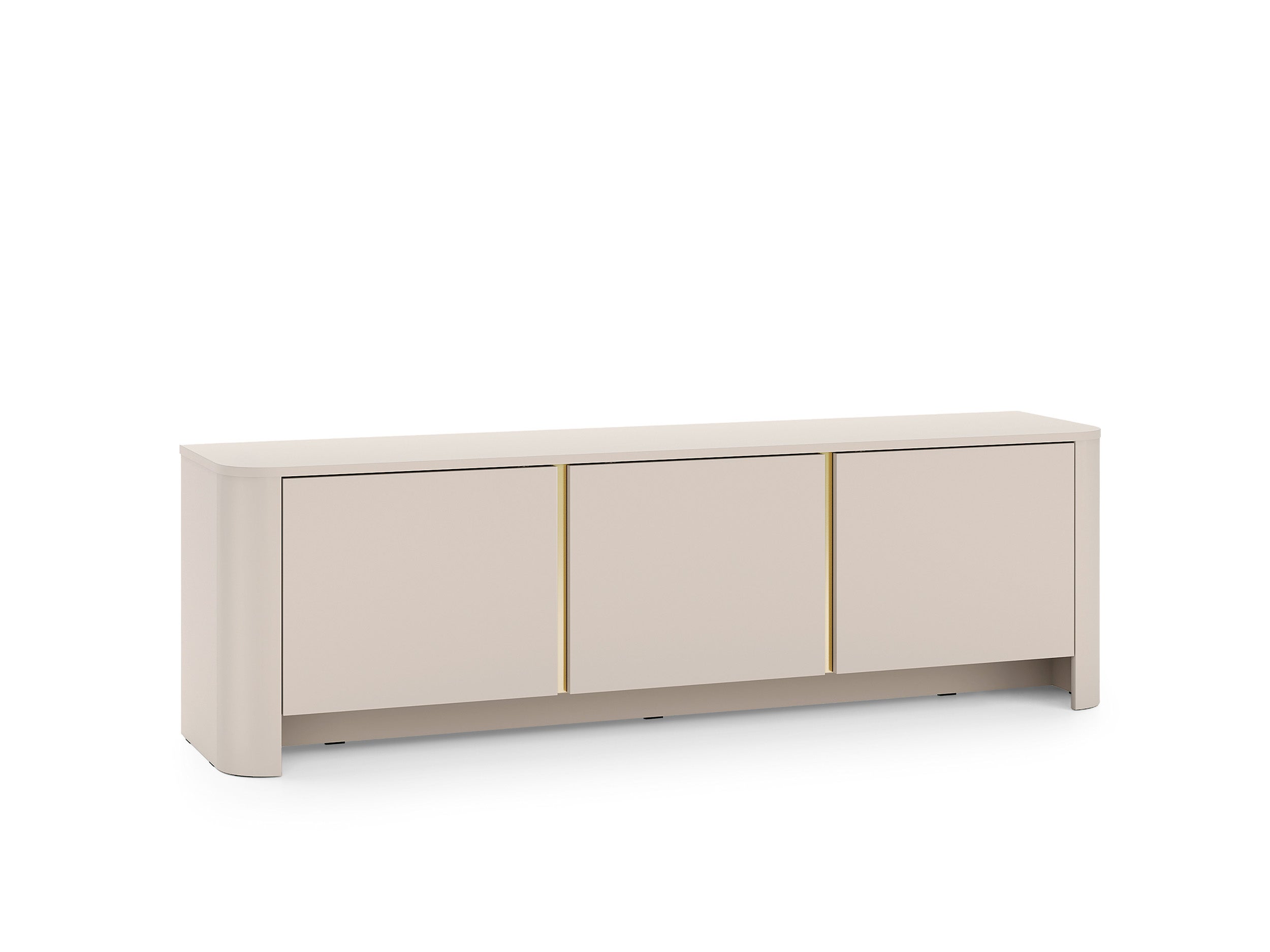 Szafka Rtv Kaszmir 168 x 39 x 52 cm | Nowoczesny mebel z zaokrąglonymi krawędziami