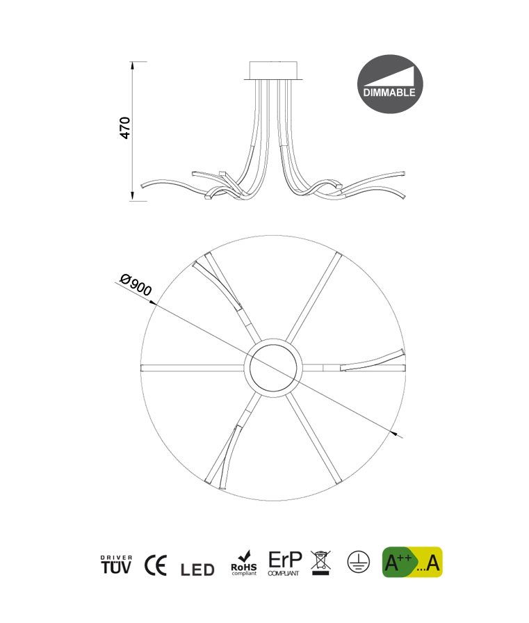 Suspension corinto led dimmable - 8
